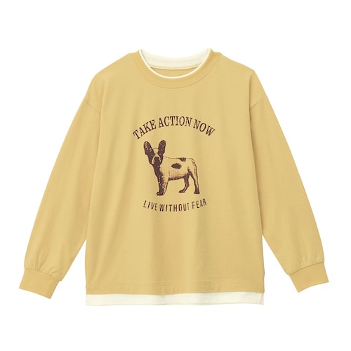 毎日着たくなるレイヤード風長袖Ｔシャツ（Everyday with TEE） 【子供服】