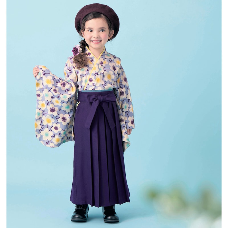 パープル系／モデル身長106.5cm・サイズ110