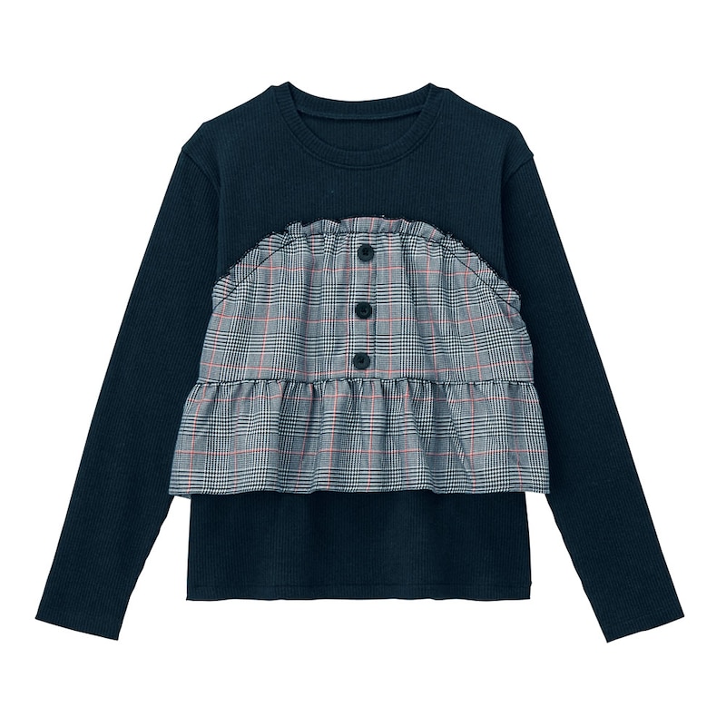 グレンチェック×ブラック