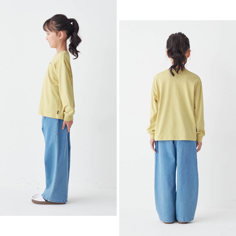 ライトブルー／モデル身長127cm・130サイズ着用