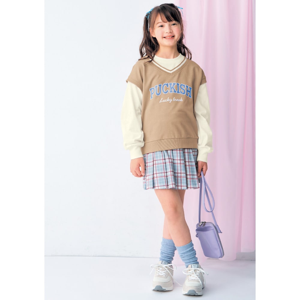 プチプラ！スカート見えプリーツキュロット 【子供ズボン】｜通販の