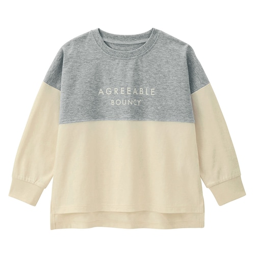 プリント長袖フットボールＴシャツ 【子供服】