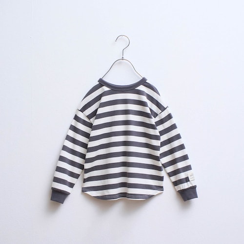 前も後ろもどちらでも着られる長袖ボーダーＴシャツ 【子供服】