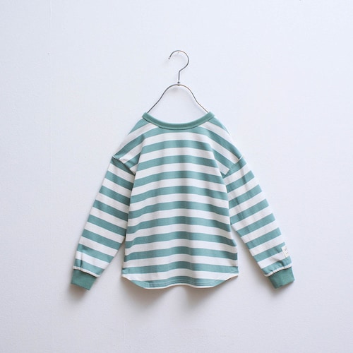 前も後ろもどちらでも着られる長袖ボーダーＴシャツ 【子供服】