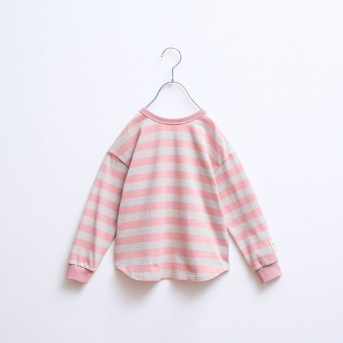前も後ろもどちらでも着られる長袖ボーダーＴシャツ 【子供服】