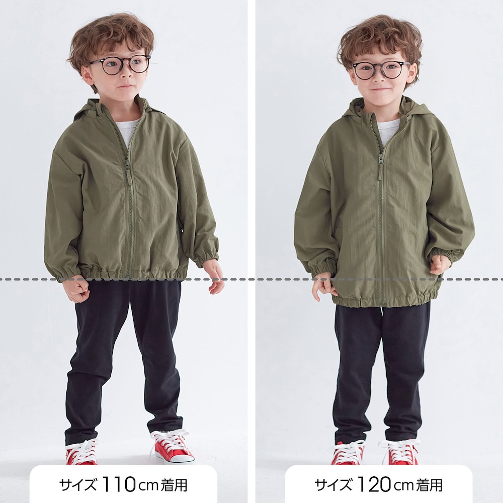 サイズ別着用比較／モデル身長108cm