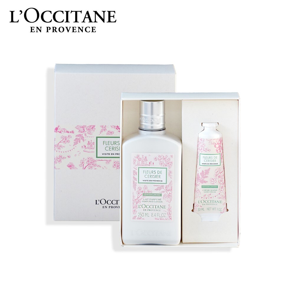 【ロクシタン/L'OCCITANE】【ボックス入り】ホワイトマスカットチェリーブロッサム ボディ & ハンド