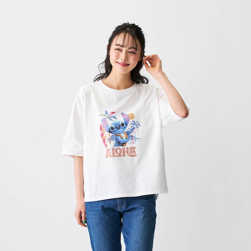 ワイドシルエットTシャツ「スティッチ」