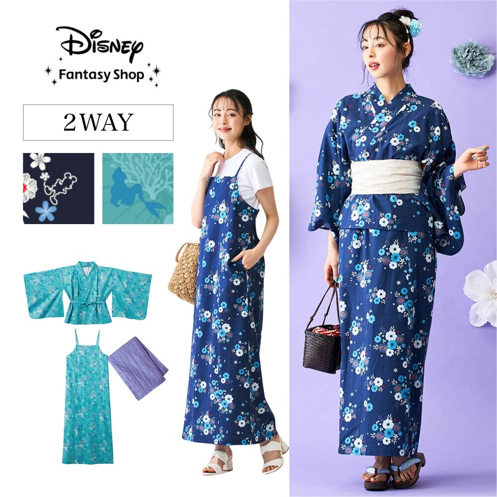 【ディズニー/Disney】ワンピースとしても使える!2WAY浴衣(選べるキャラクター) 【ディズニー/Disney】ワンピースとしても使える!2WAY浴衣(選べるキャラクター)