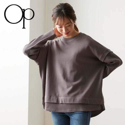 レイヤード風長袖Tシャツ