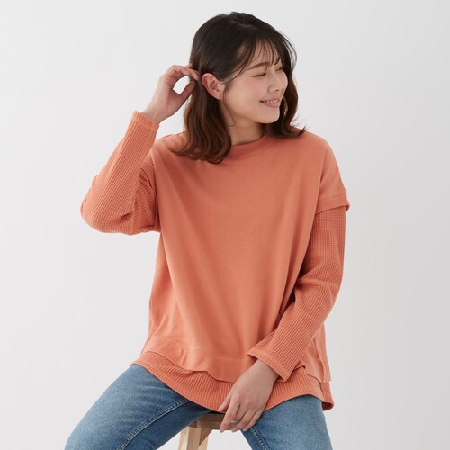 レイヤード風長袖Tシャツ