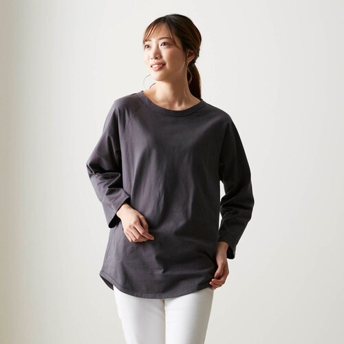 長袖ラグランスリーブTシャツ