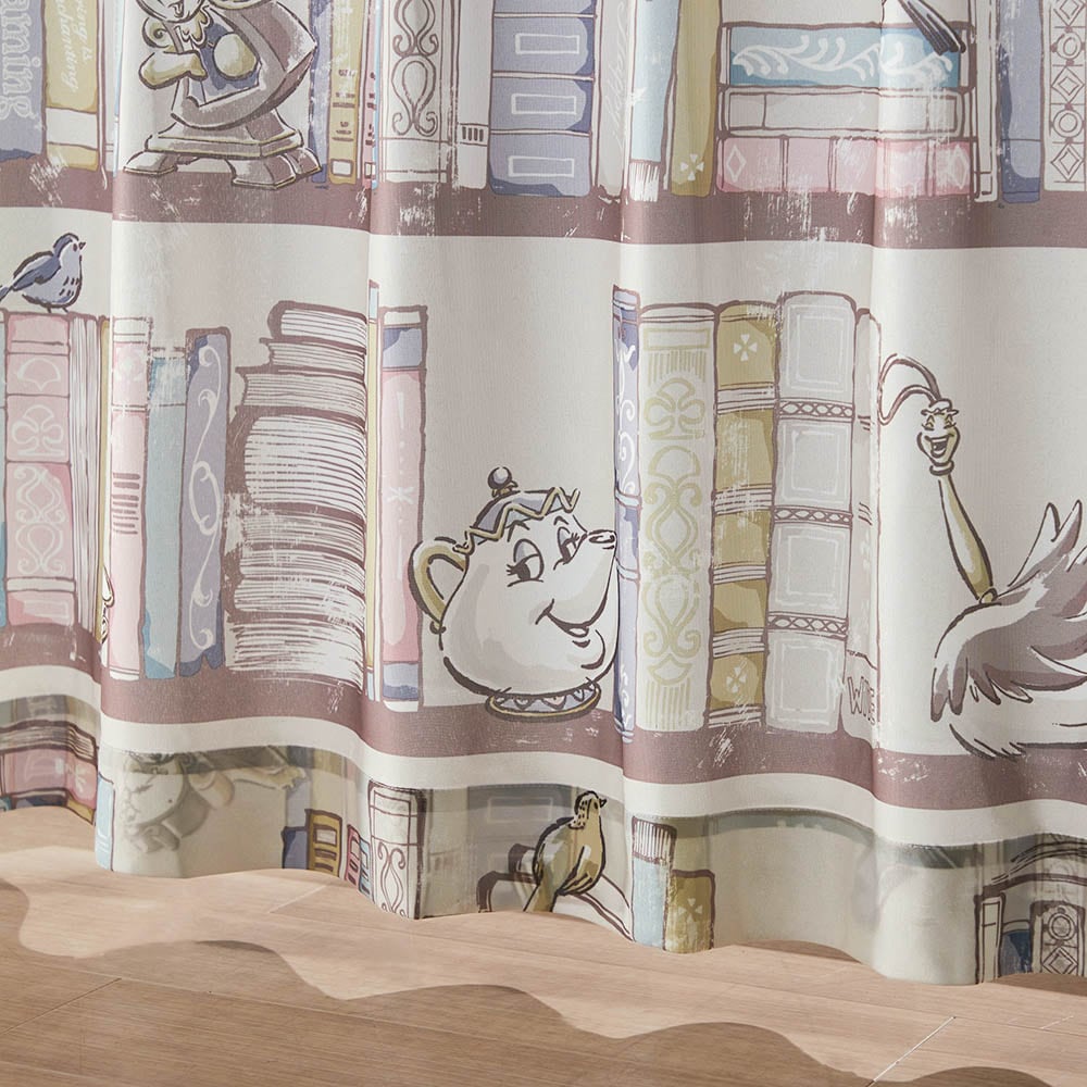 UVカット・遮熱・遮像レースカーテン「美女と野獣」(ディズニー/Disney