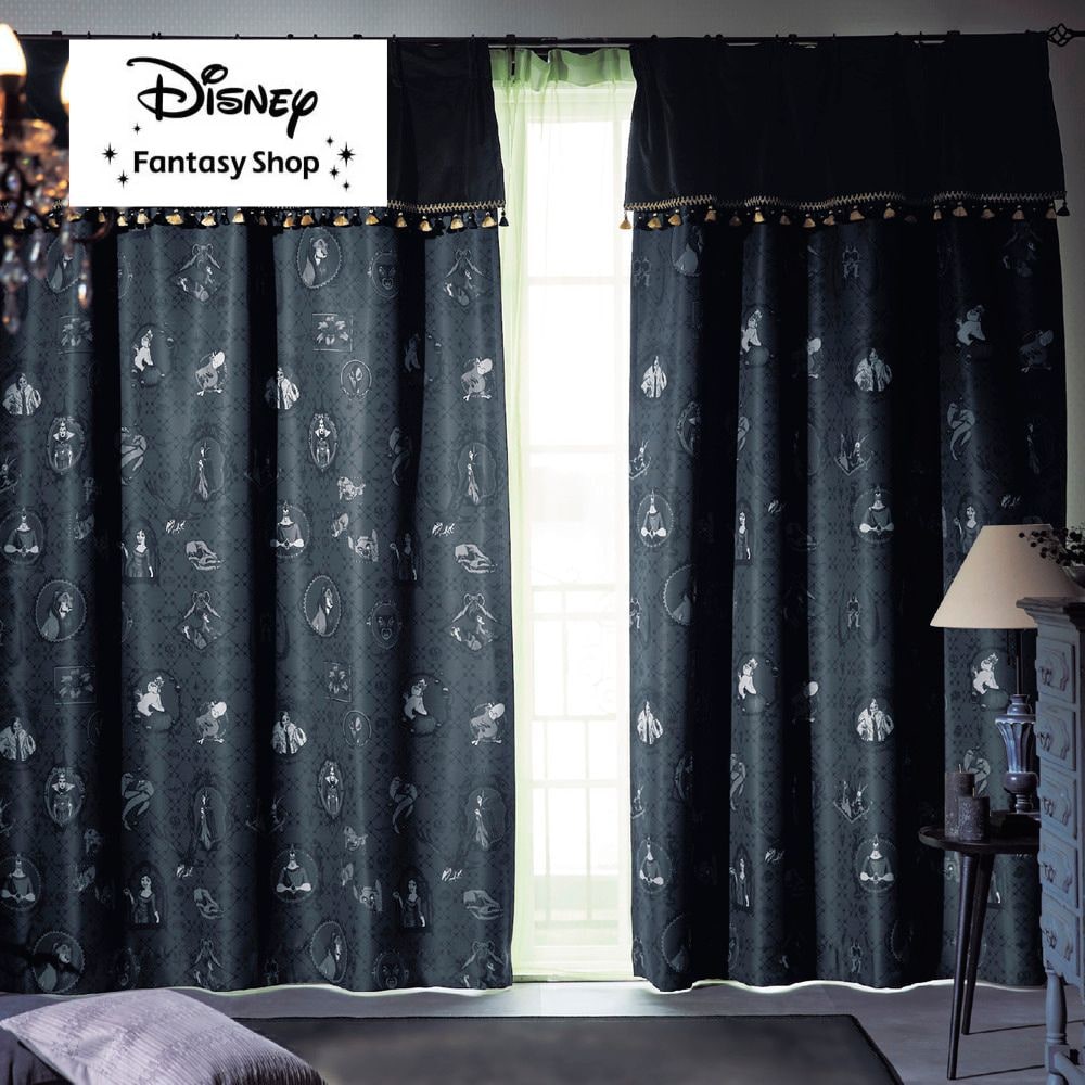 【ディズニー/Disney】【プレゼントキャンペーン実施中】 遮光・遮熱カーテン「ヴィランズ」