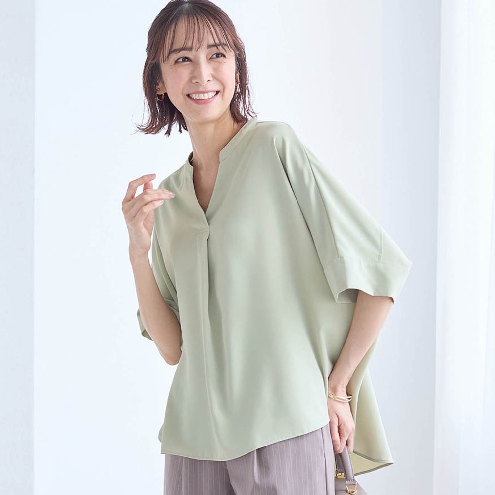 【スタイルノート/StyleNote】とろみチュニックブラウス