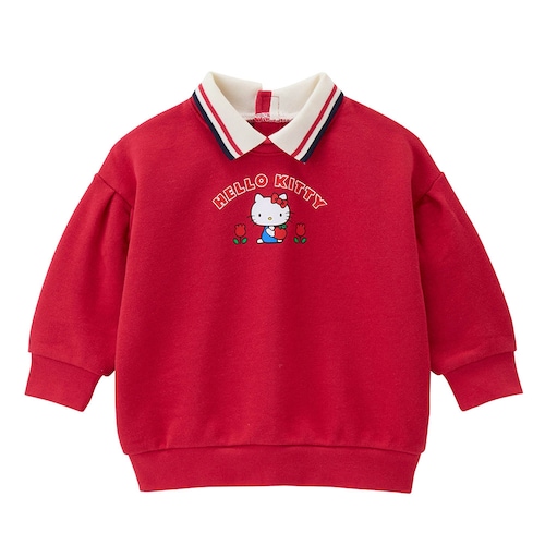 編立てリブ襟裏毛スウェットシャツ「サンリオキャラクターズ」 【ベビー服 子供服 長袖】