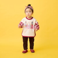 アイボリー系／モデル身長78cm・80サイズ着用・体重10kg