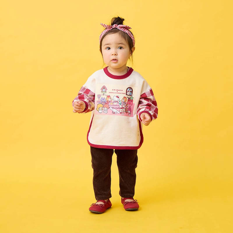 アイボリー系／モデル身長78cm・80サイズ着用・体重10kg