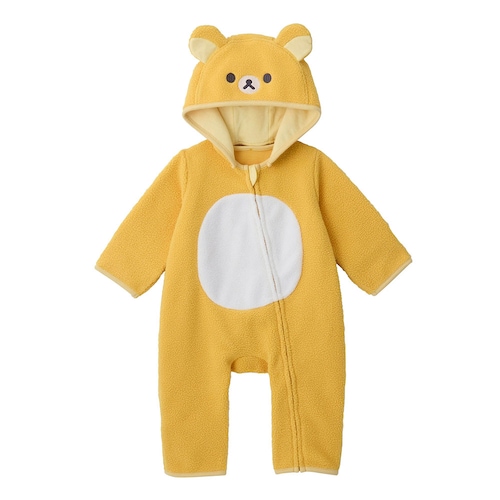 リラックマベビー フード付きボア前開きジャンプスーツ 【ベビー服 長袖】