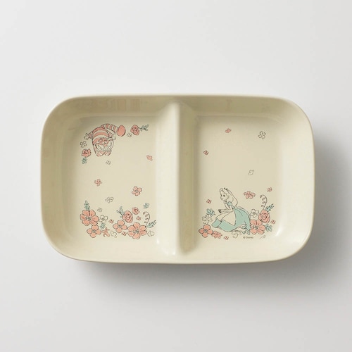 洗い物が減る２つ仕切りのランチプレート(選べるキャラクター)