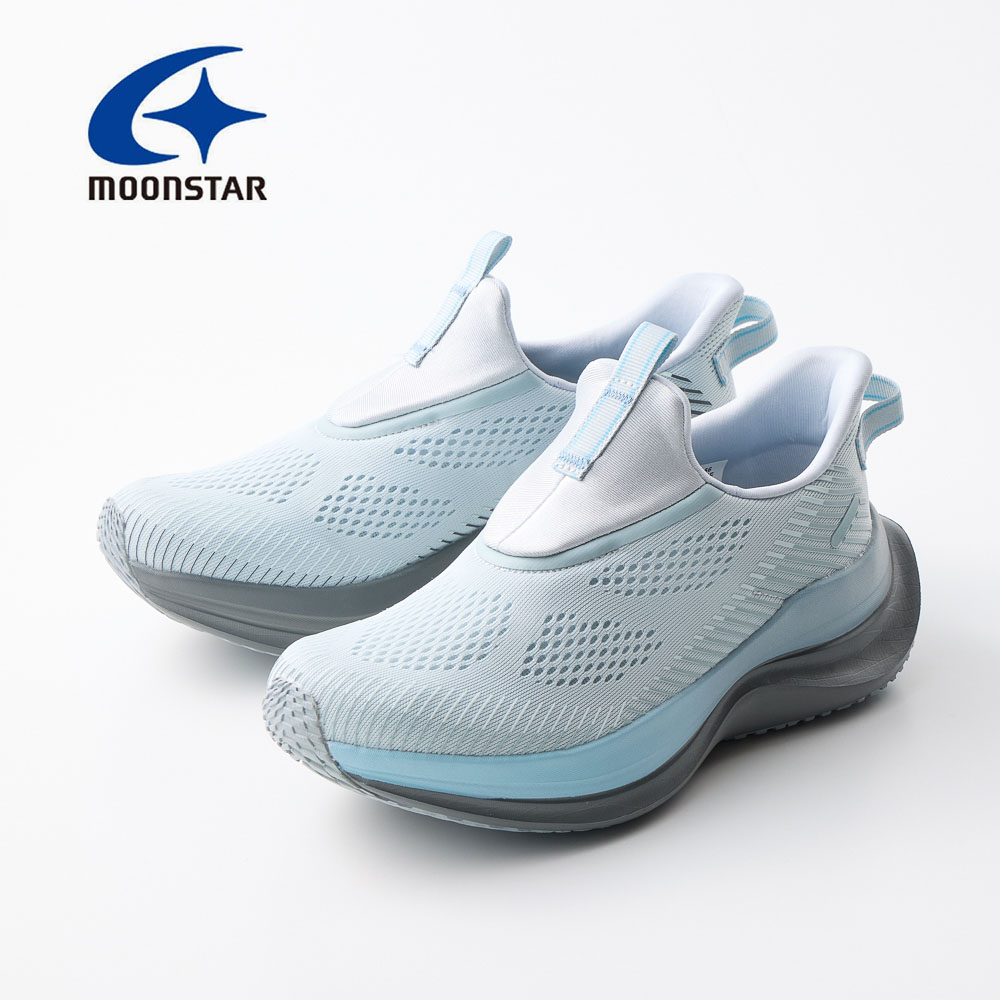 【ムーンスター/MoonStar】脱ぎ履きしやすいニット使いスリッポンスニーカー