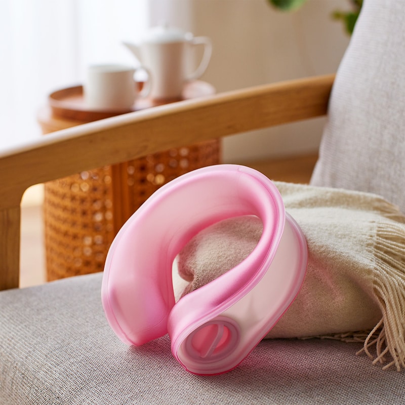お湯を入れてあったか～　※耐熱温度は80℃のため熱湯は入れないでください
