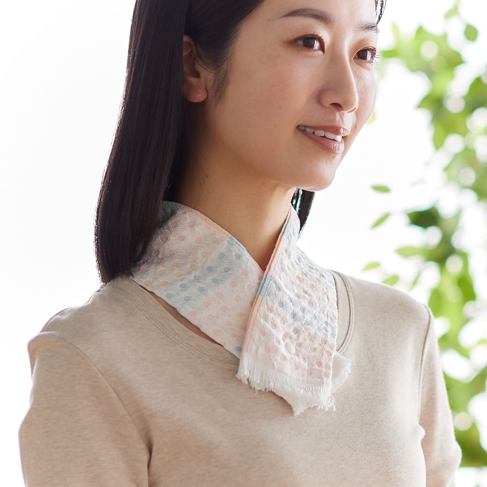【ベルメゾン】【暑さ対策】保冷剤付きマフラー