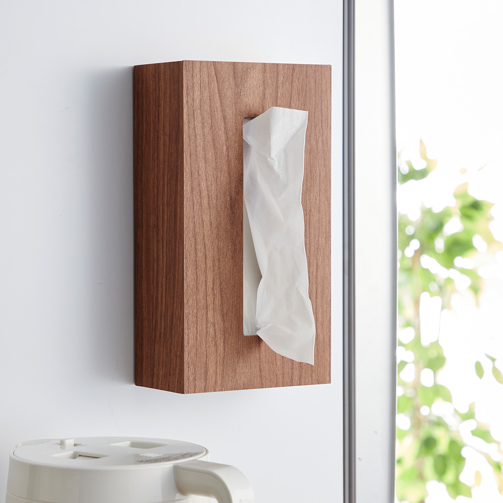 【ベルメゾン】木目調マグネットティッシュケース