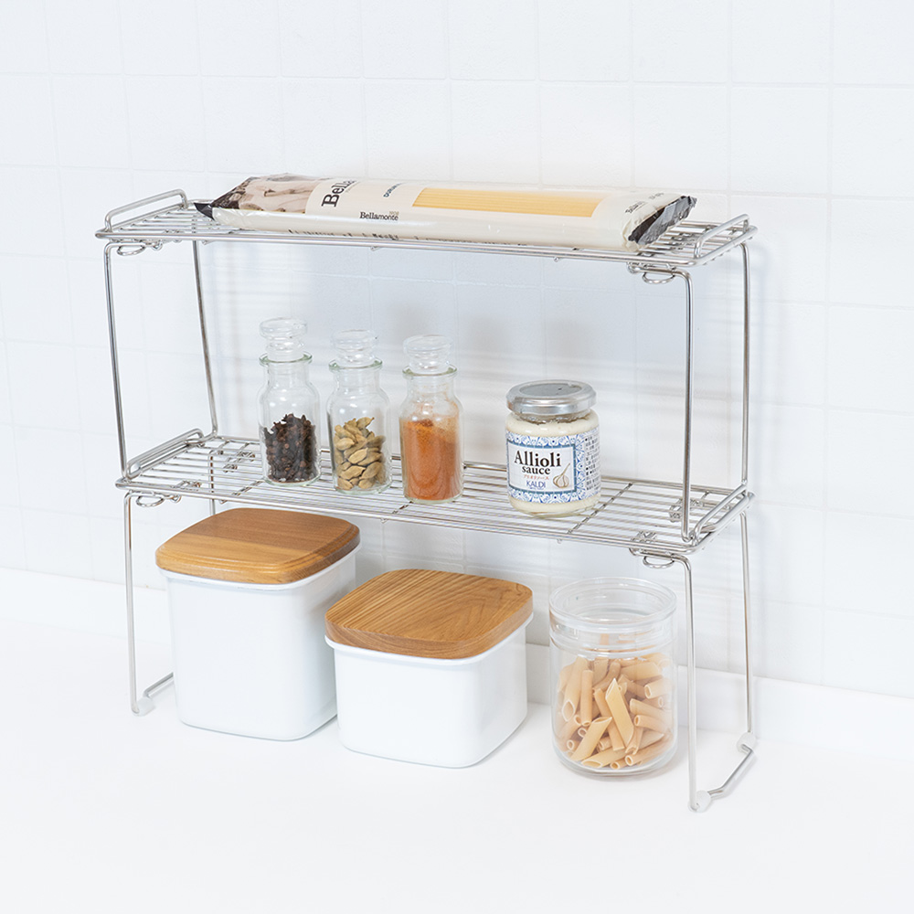 【ベルメゾン】たためるキッチン収納棚