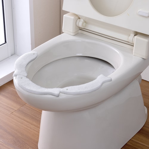 貼るだけ！トイレ汚れ・飛び散り防止パッド 【便器と便座のすきまをガード】