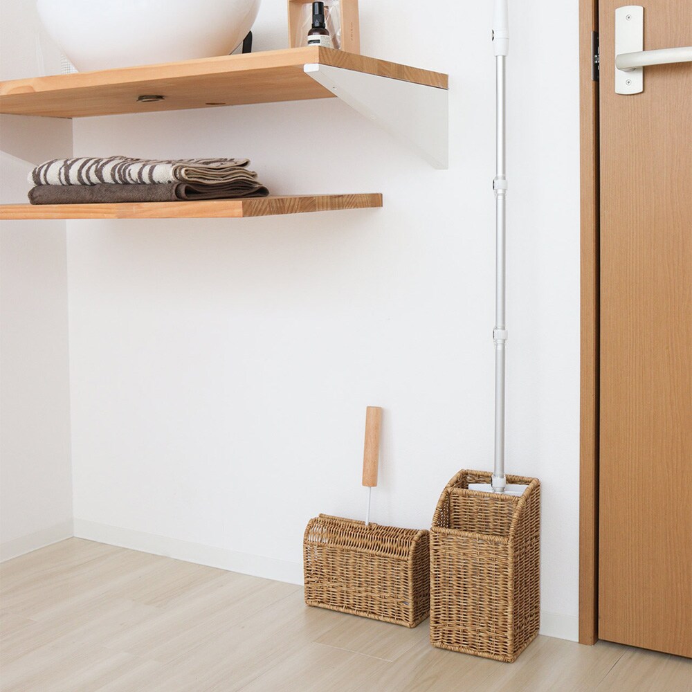 天然素材で編まれたような温かみを感じるかご編みの風合いが、お部屋に違和感なく溶け込んでくれます
