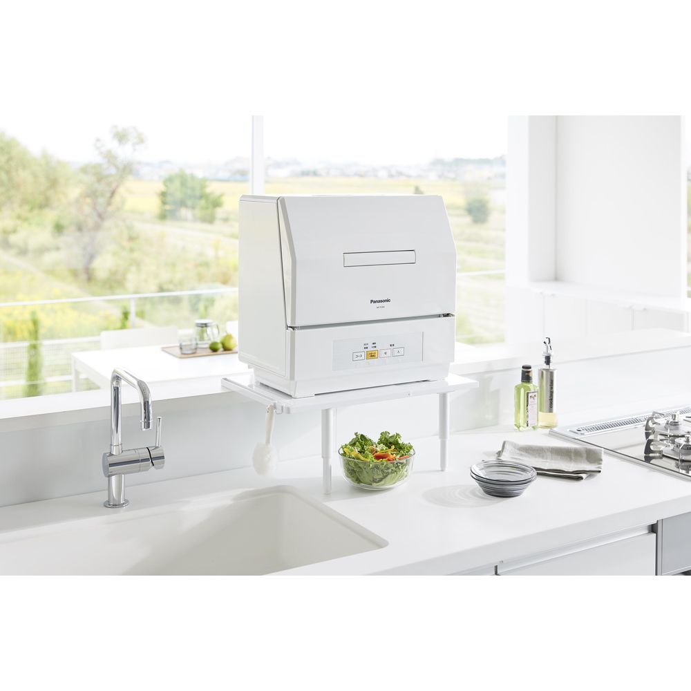 【タワー/tower】カウンターに載せられる伸縮食洗機ラック