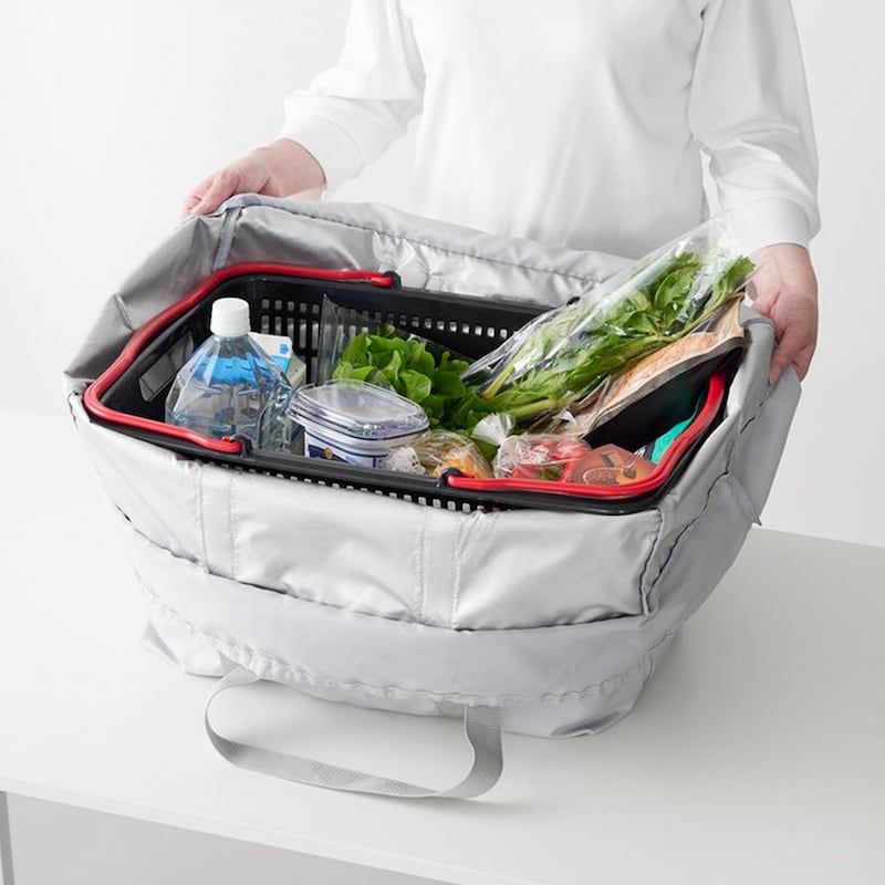 ファスナーを開けばレジかごバッグに