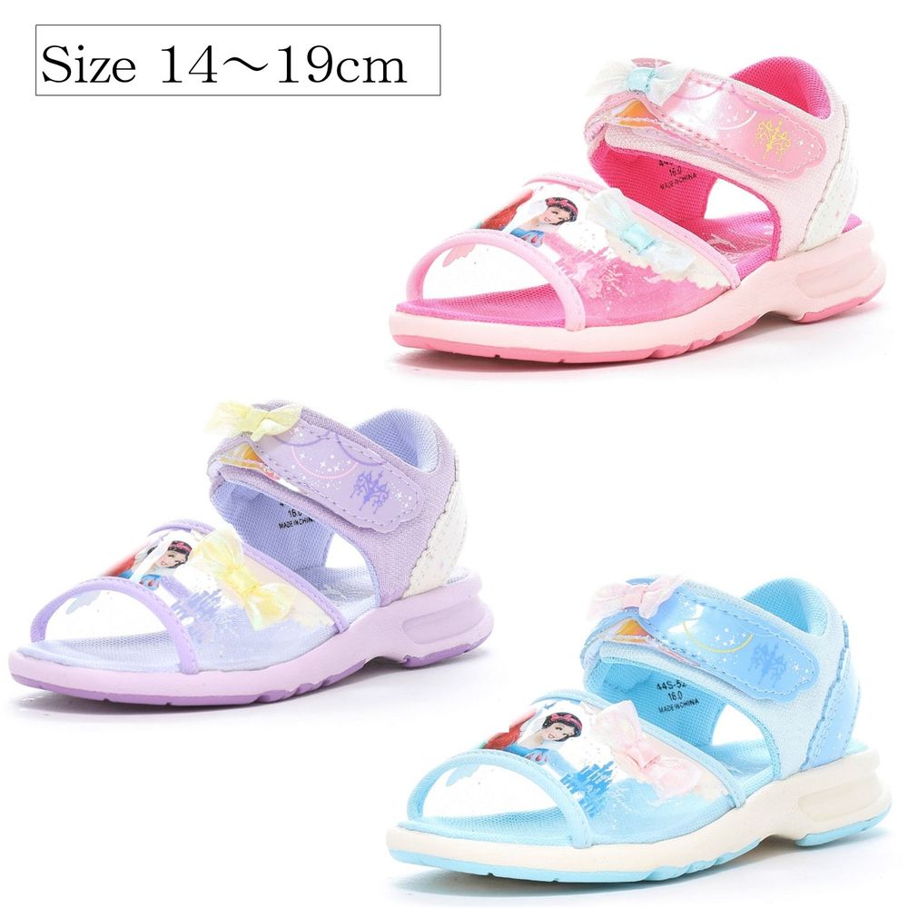 【ディズニー/Disney】クリア素材のキッズサンダル「ディズニープリンセス」 【ディズニー/Disney】クリア素材のキッズサンダル「ディズニープリンセス」