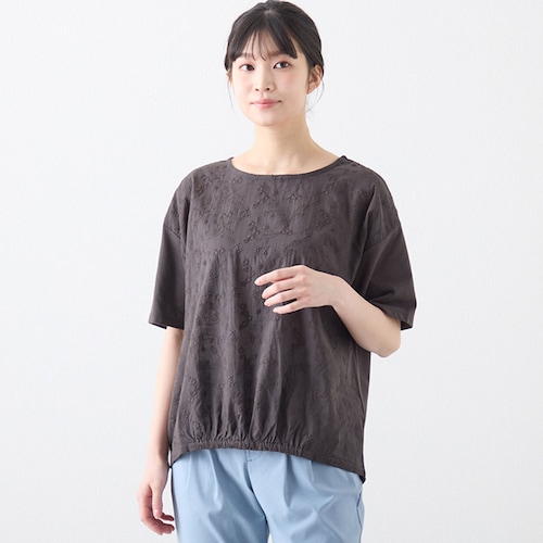 フロント刺しゅう切替半袖Tシャツ