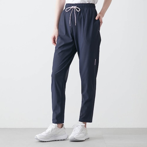 接触冷感ストレッチ鹿の子クロップドパンツ