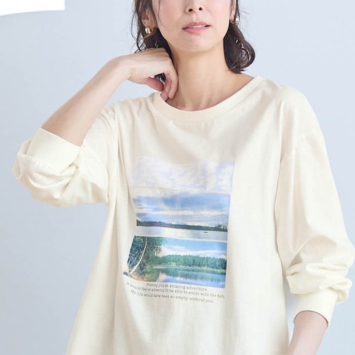 フォトグラファー・かくたみほさんコラボゆったりロングTシャツ