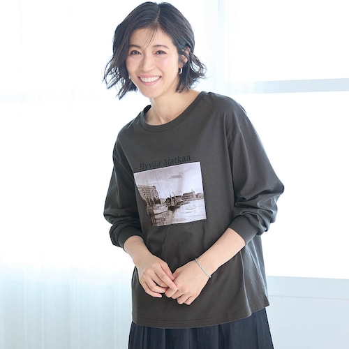 フォトグラファー・かくたみほさんコラボゆったりロングTシャツ