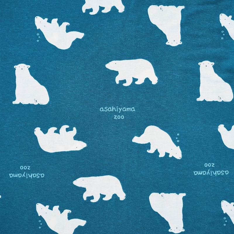 ダークグリーンはホッキョクグマのプリント