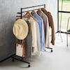 【タワー/tower】収納力アップ2段ハンガーラック