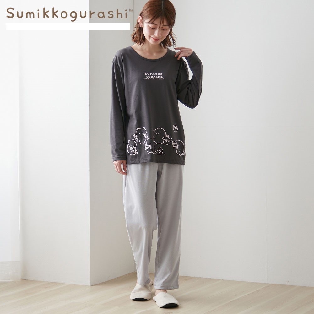 【すみっコぐらし】天竺長袖パジャマ「すみっコぐらし」