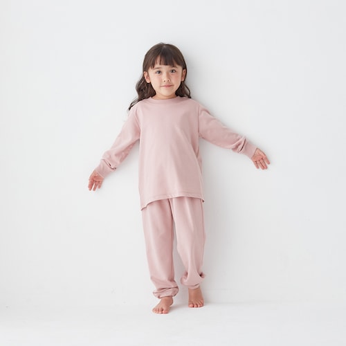プチプラ！何枚も欲しくなるサイズ展開が豊富なシンプルパジャマ 【子供パジャマ 長袖】