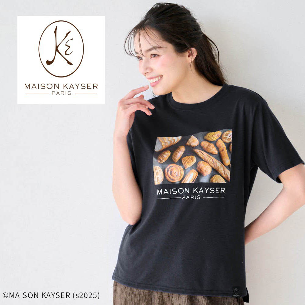 【メゾンカイザー/MAISON KAYSER】コットンプリントTシャツ
