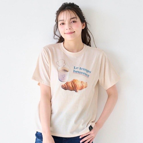 コットンプリントTシャツ