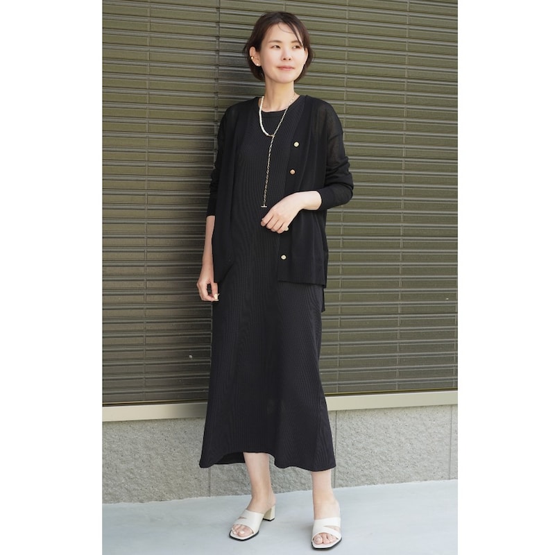 モデル身長171cm／L・ロング丈（身丈128cm）