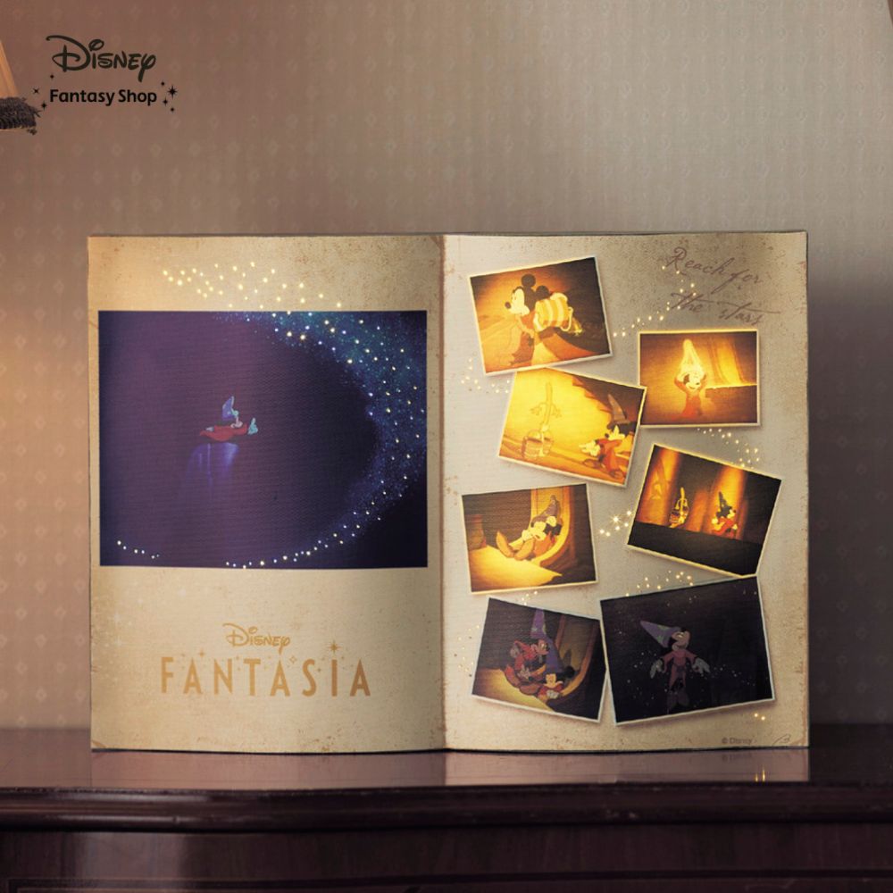音楽付き・光が揺らめくブック型ライト「ファンタジア」(ディズニー/Disney) 音楽付き・光が揺らめくブック型ライト「ファンタジア」(ディズニー/Disney)