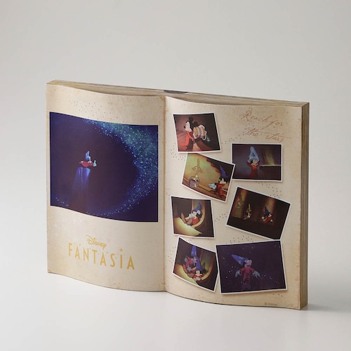 音楽付き・光が揺らめくブック型ライト「ファンタジア」