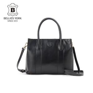 【ベリーズヨーク/BELLIES YORK】本革手提げバッグ(イタリアンレザー使用)(2WAY)