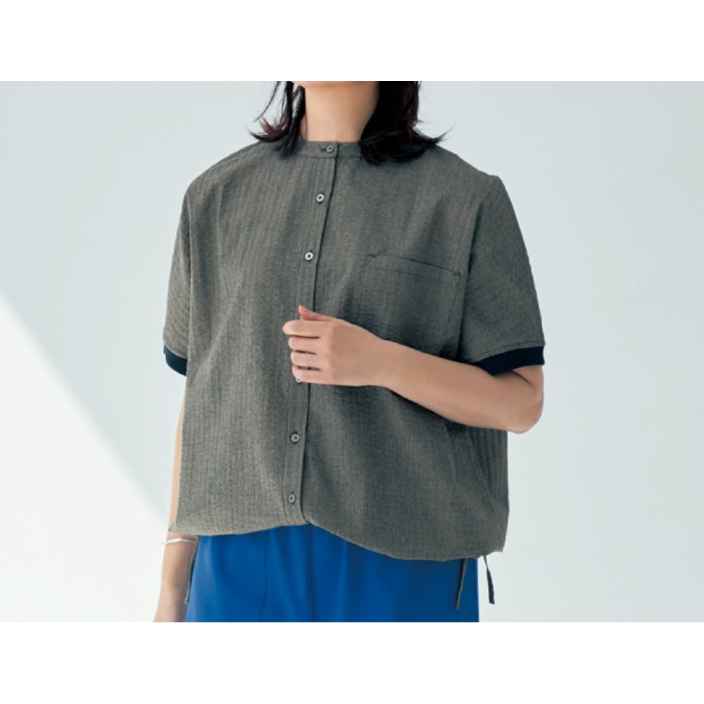 【ベルメゾン】サッカードロストシャツ