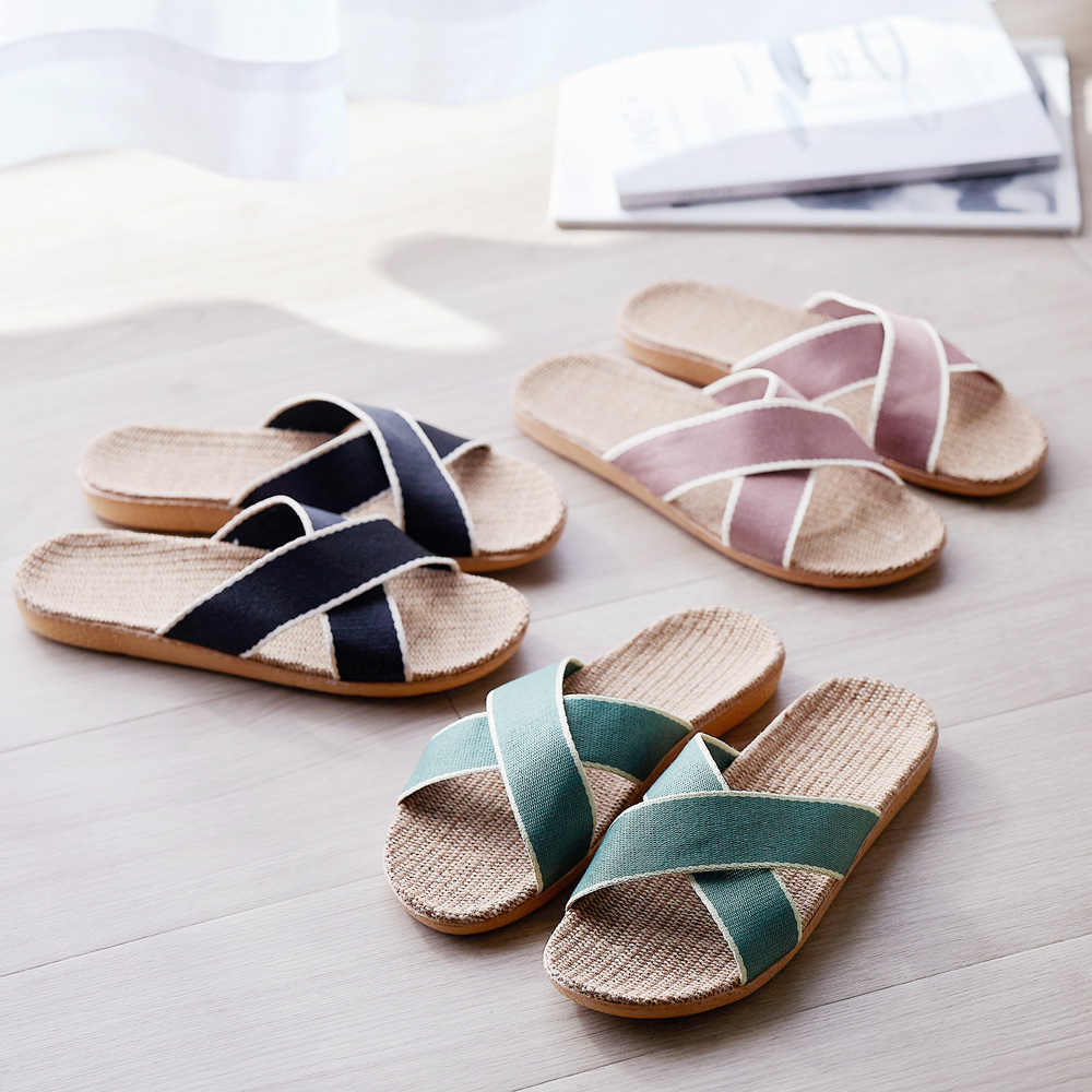 【ベルメゾン】クロスラインの軽量ジュートサンダル